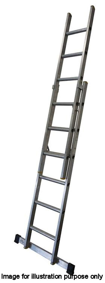 Lyte 4.5m 2-Section EN131 Pro Aluminium Extension Ladder