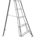Hendon 2.4m Aluminium 1 Leg Adjustable Tripod Ladder