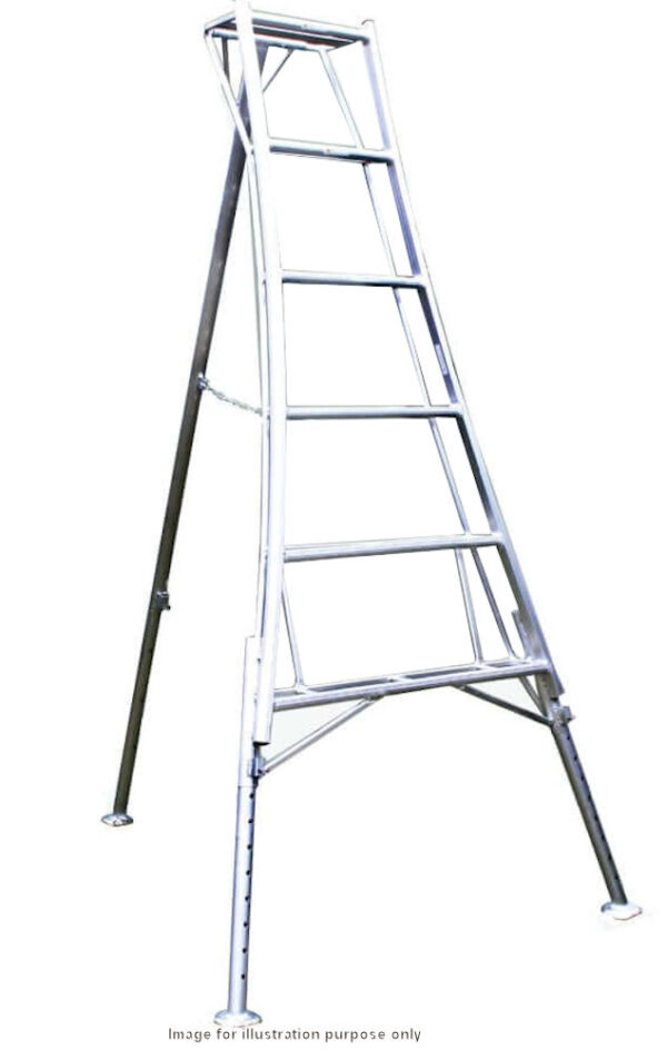 Hendon 2.4m Aluminium 3 Leg Adjustable Tripod Ladder