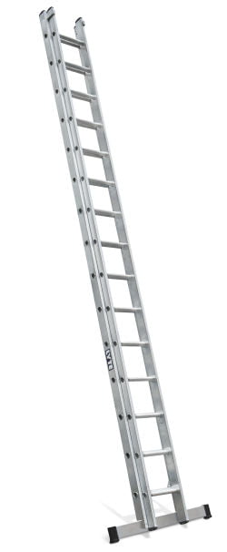 Lyte 4.5m Industrial 2-Section EN131 Pro Aluminium Extension Ladder