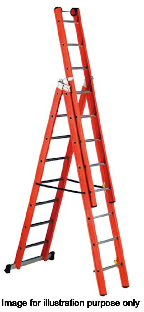 GPC V3 2.4m EN131 Pro GRP Combination Ladder