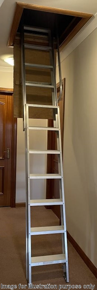 Ramsay 2.54m Aluminium Loft Ladder