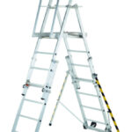 Zarges 5-9 Rung EN131-7 Aluminium ZAP Telescopic Work Platform