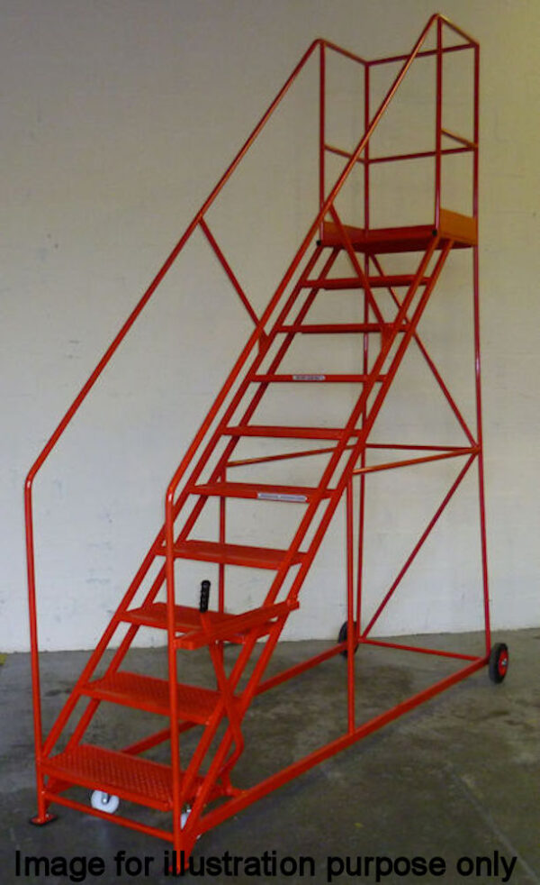 BJ45 Series 12 Tread Easy Slope 559mm Wide Mobile Safety Step