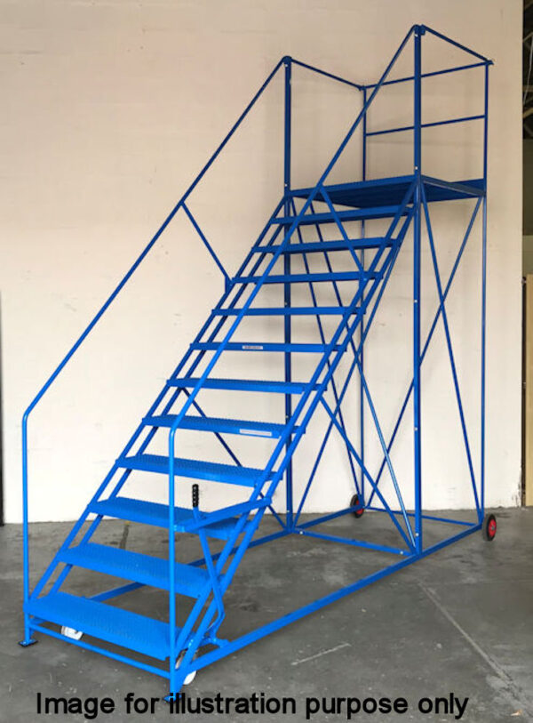 BJ45 Series 6 Tread Easy Slope Extra Wide Mobile Safety Step