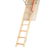 Fakro LWK Komfort Wooden Folding Loft Ladder 550mm x 1110mm