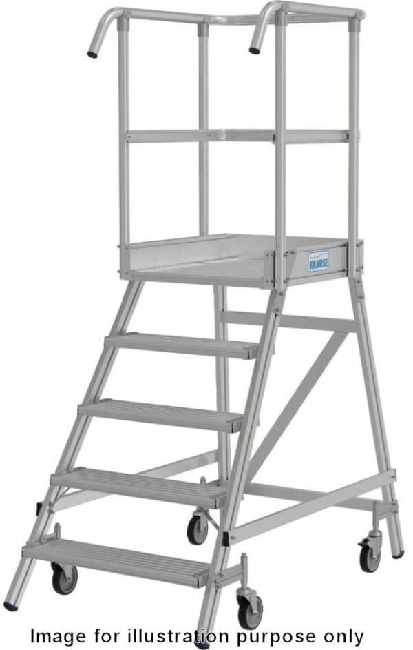 Krause Stabilo 7 Tread Single Sided Aluminium Work Platform