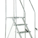 BJ38 Series 6 Tread Lift and Push Mobile Safety Step