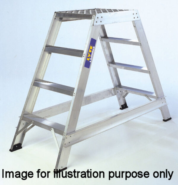 Lyte 4 Tread Fixed Industrial Double Sided Step Double Side Handrail