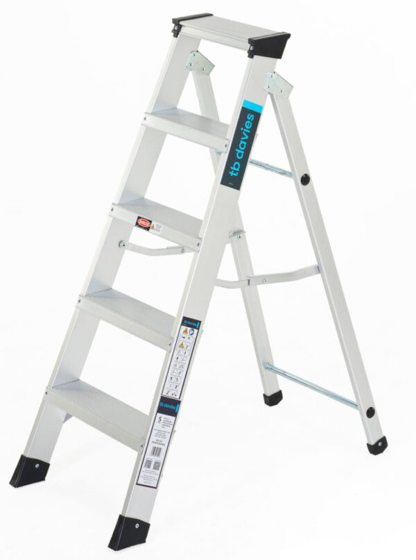 TB Davies 5 Tread HDuty-S Aluminium Professional Swingback Step