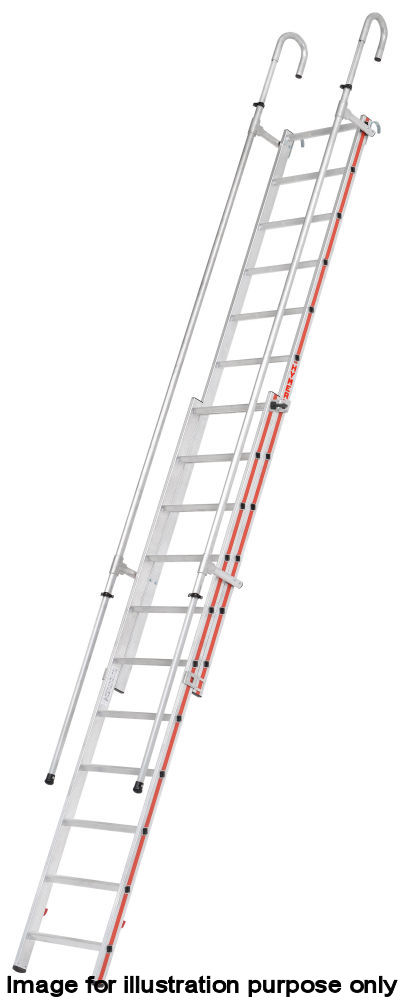 Hymer 11+12 Hookable Double Extension Ladder