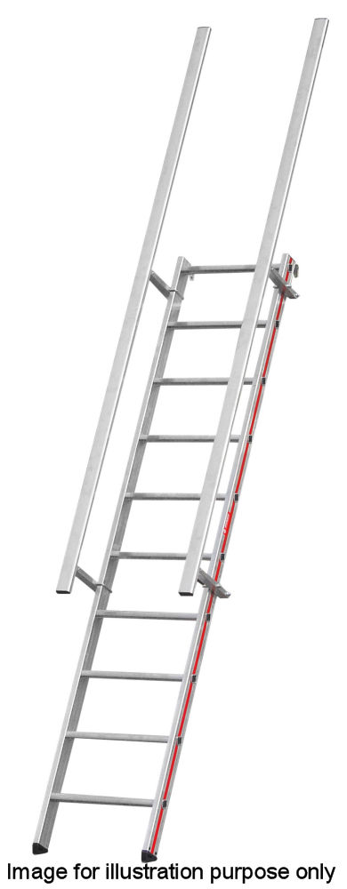 Hymer 13 Tread Shelf Ladder With Handrail