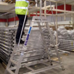 Lyte 7 Tread Fixed Industrial Double Sided Step Single Side Handrail