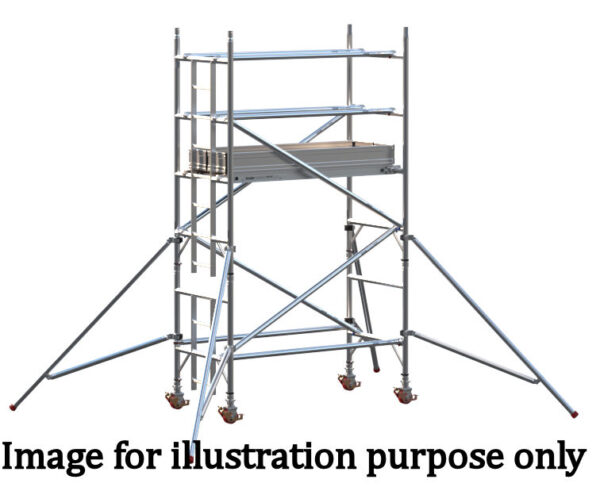 EIGER 500 3T 1.8m Single Width Scaffold Tower - 3.2m Platform Height