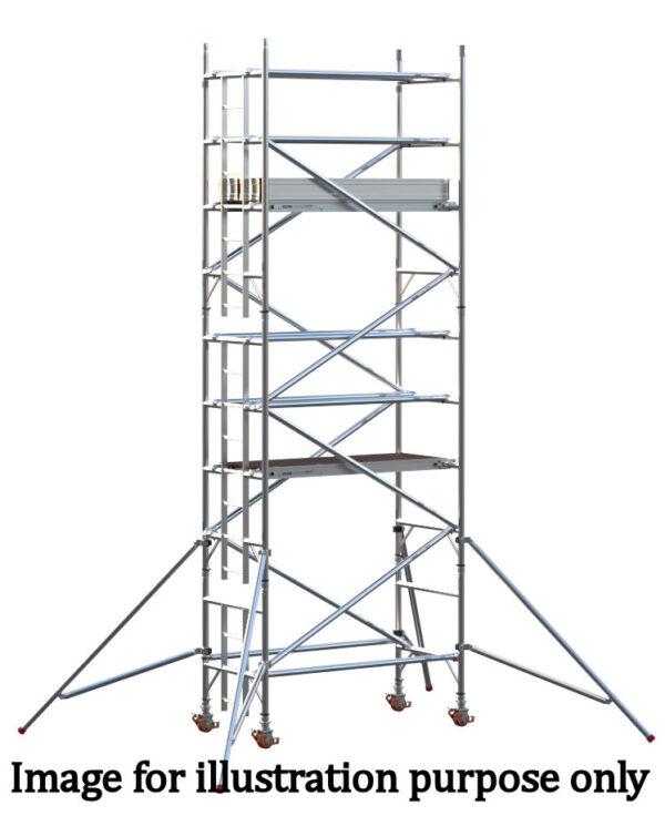 EIGER 500 3T 1.8m Single Width Scaffold Tower - 3.7m Platform Height