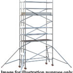 EIGER 500 3T 2.5m Single Width Scaffold Tower - 4.2m Platform Height