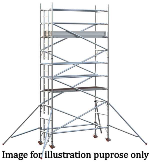 EIGER 500 3T 2.5m Single Width Scaffold Tower - 4.7m Platform Height