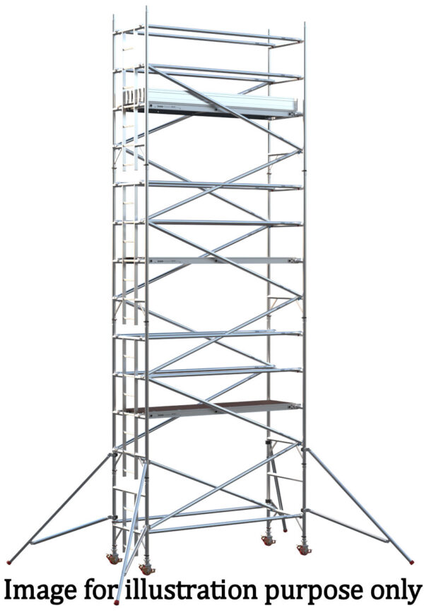 EIGER 500 3T 2.5m Single Width Scaffold Tower - 9.7m Platform Height