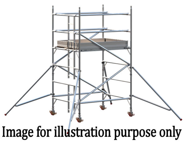 EIGER 500 3T 1.8m Double Width Scaffold Tower - 2.7m Platform Height