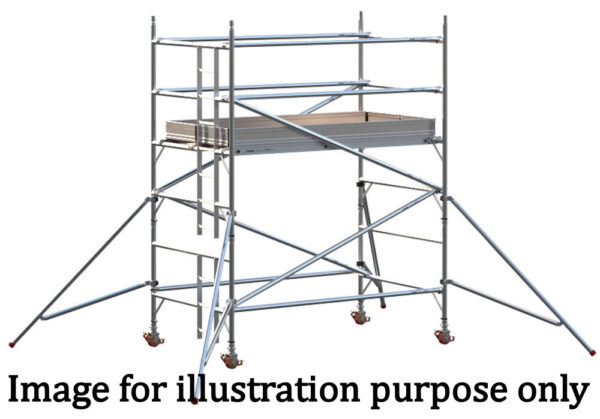 EIGER 500 3T 2.5m Double Width Scaffold Tower - 1.2m Platform Height