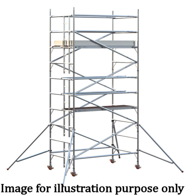 EIGER 500 3T 2.5m Double Width Scaffold Tower - 4.7m Platform Height