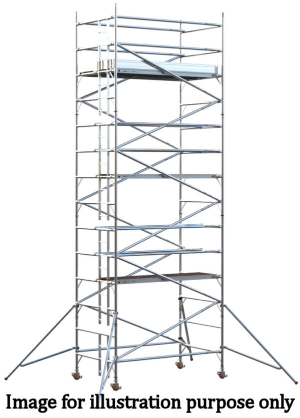 EIGER 500 3T 2.5m Double Width Scaffold Tower - 7.7m Platform Height