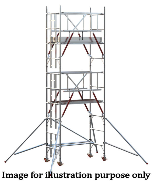 EIGER 500 AGR 1.8m Single Width Scaffold Tower - 3.7m Platform Height