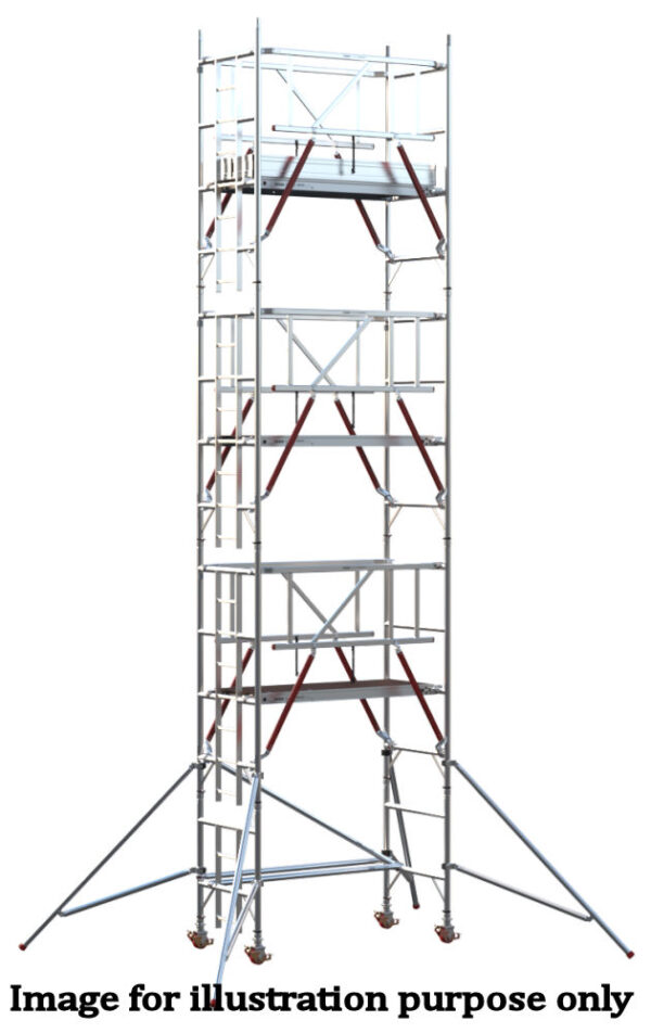 EIGER 500 AGR 1.8m Single Width Scaffold Tower - 6.2m Platform Height