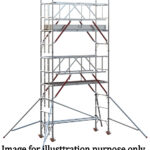 EIGER 500 AGR 2.5m Single Width Scaffold Tower - 4.7m Platform Height