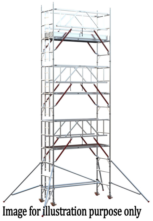 EIGER 500 AGR 2.5m Single Width Scaffold Tower - 10.2m Platform Height