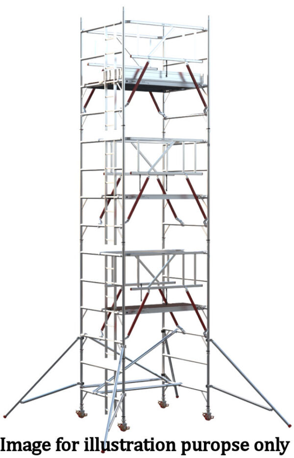 EIGER 500 AGR 1.8m Double Width Scaffold Tower - 6.7m Platform Height