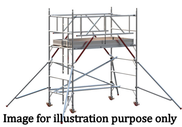EIGER 500 AGR 2.5m Double Width Scaffold Tower - 2.2m Platform Height