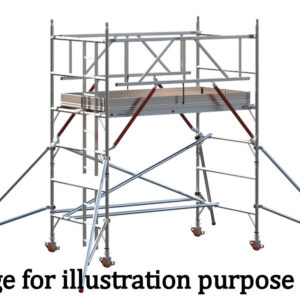 EIGER 500 AGR 2.5m Double Width Scaffold Tower - 2.7m Platform Height