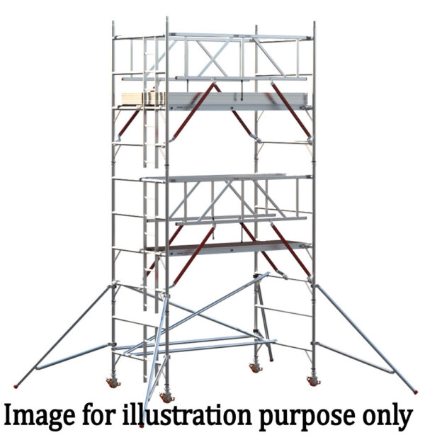 EIGER 500 AGR 2.5m Double Width Scaffold Tower - 4.2m Platform Height
