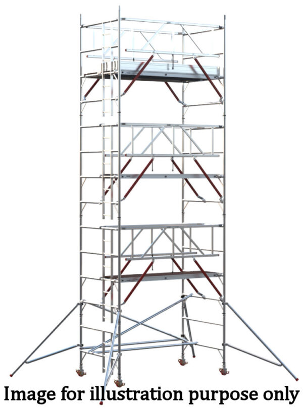 EIGER 500 AGR 2.5m Double Width Scaffold Tower - 12.2m Platform Height