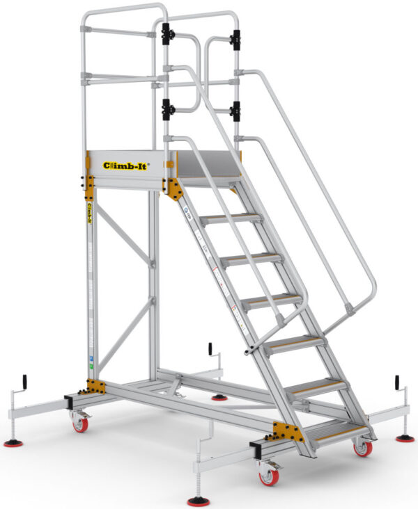 Climb-It Extra Large Platform Safety Step with Adjustable Stabilisers