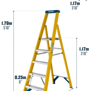 Werner 717 Series GRP Platform Step Ladders