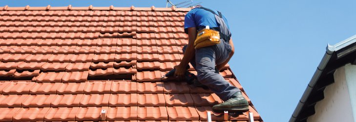man roofing